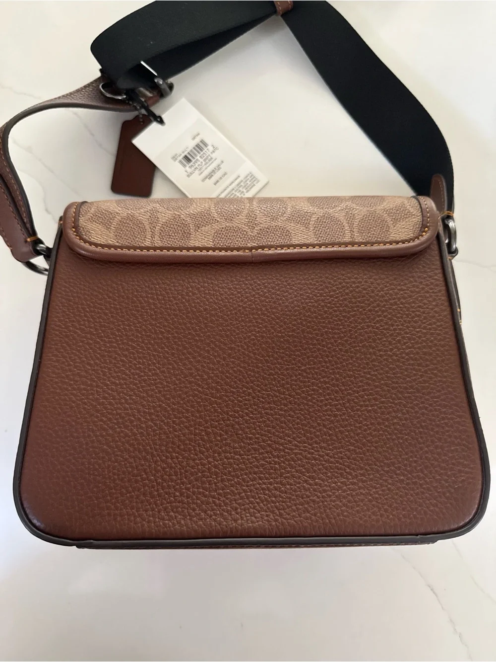 NWT COACH X PEANUTS SULLIVAN FLAP CROSSBODY BAG IN SIGNATURE CANVAS